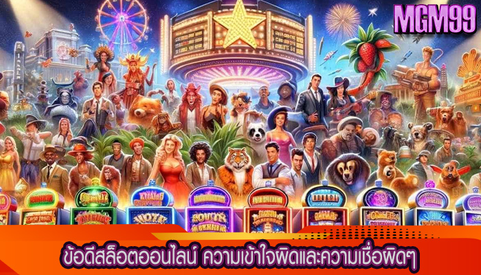 ข้อดีสล็อตออนไลน์ ความเข้าใจผิดและความเชื่อผิดๆ
