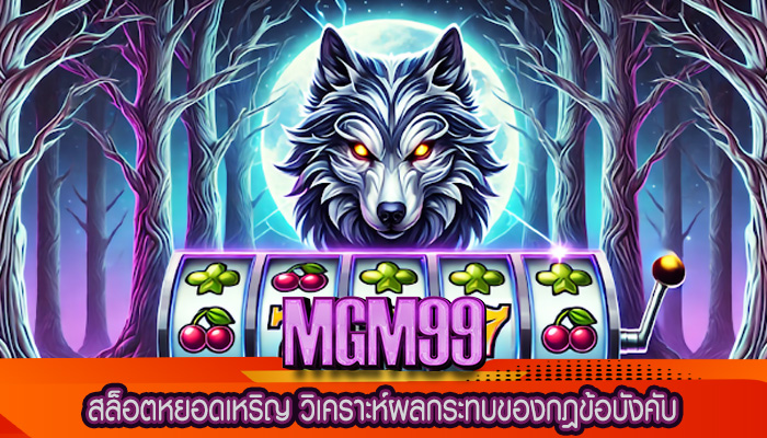 สล็อตหยอดเหริญ วิเคราะห์ผลกระทบของกฎข้อบังคับ