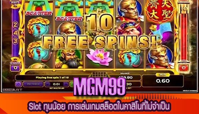 Slot ทุนน้อย การเล่นเกมสล็อตในคาสิโนที่ไม่จำเป็น