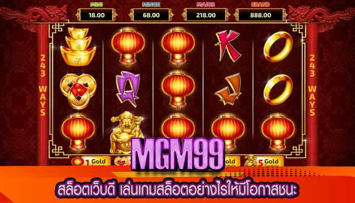 สล็อตเว็บดี เล่นเกมสล็อตอย่างไรให้มีโอกาสชนะ